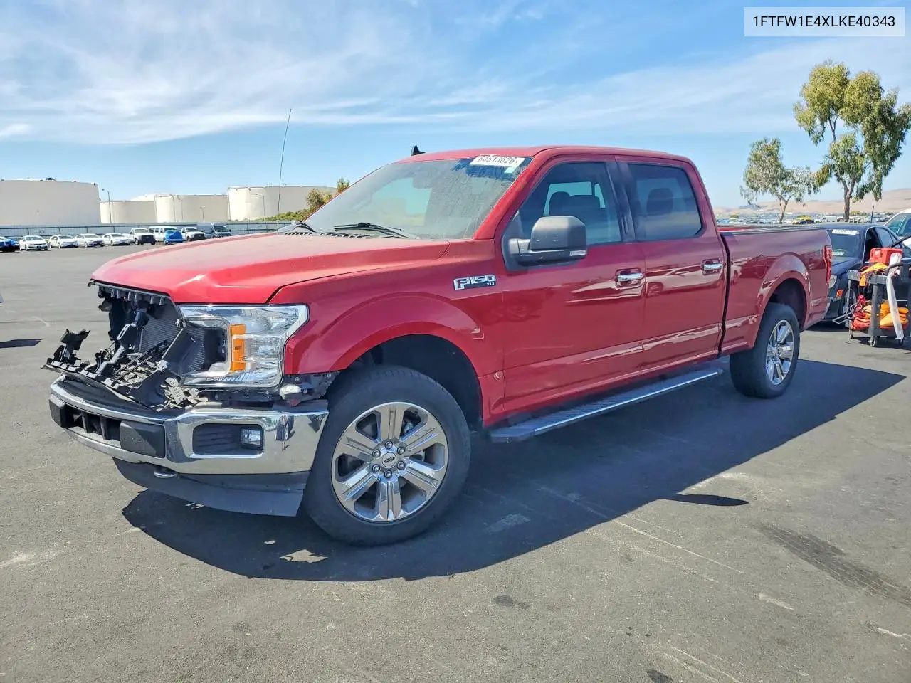 FORD F-150 2020, VIN 1FTFW1E4XLKE40343
