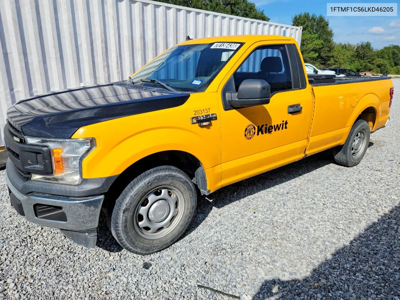 FORD F-150 2020, VIN 1FTMF1C56LKD46205