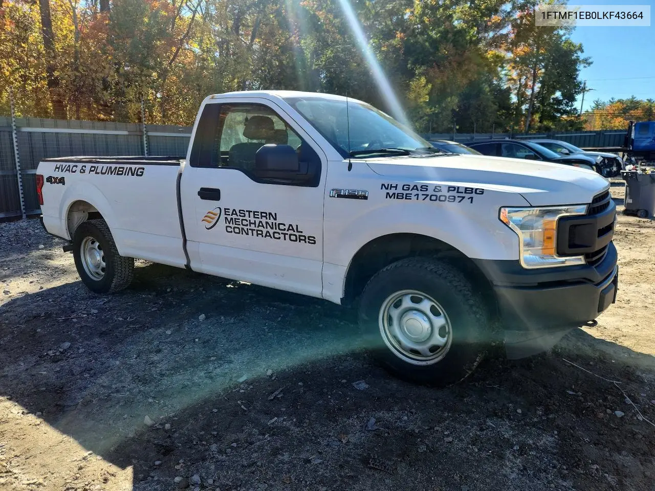 2020 FORD F-150 VIN 1FTMF1EB0LKF43664 — фото 4