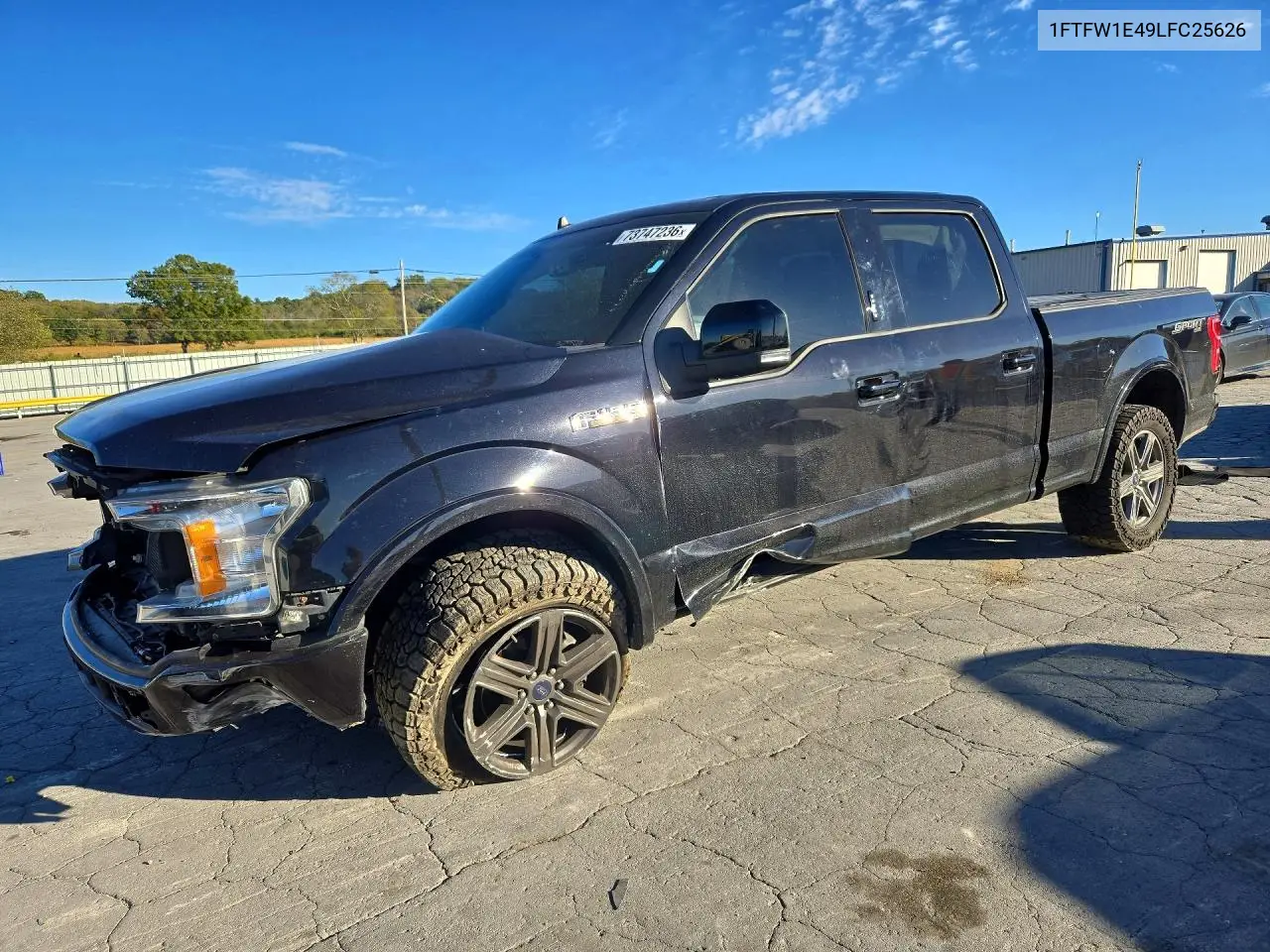 FORD F-150 2020, VIN 1FTFW1E49LFC25626