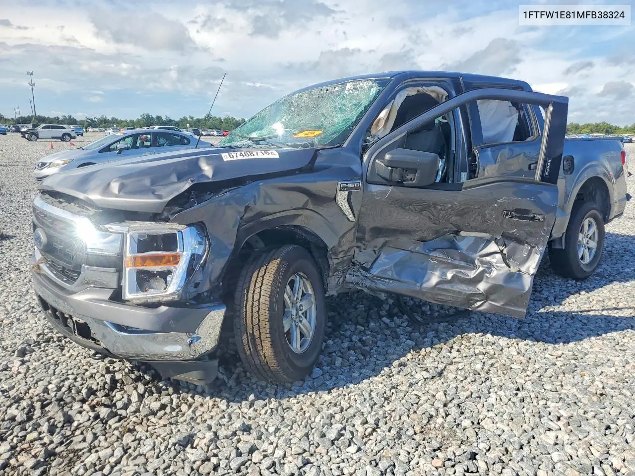 FORD F-150 2021, VIN 1FTFW1E81MFB38324