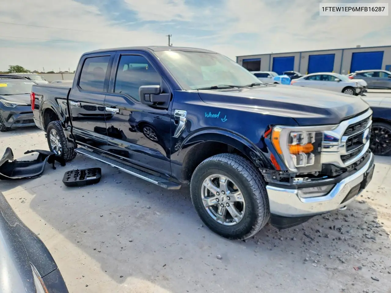 2021 FORD F-150 VIN 1FTEW1EP6MFB16287 — фото 4