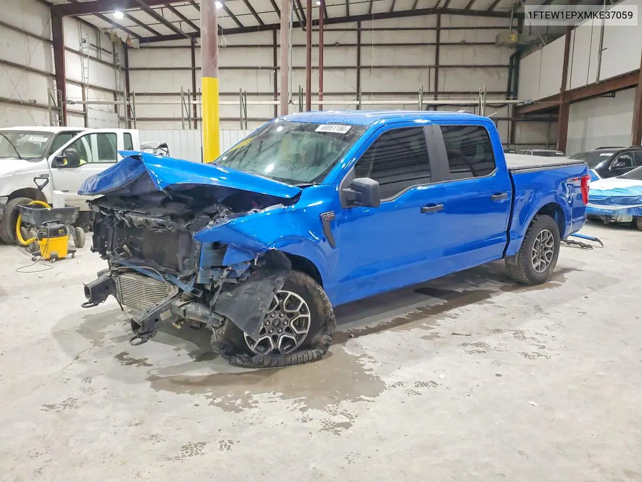FORD F-150 2021, VIN 1FTEW1EPXMKE37059