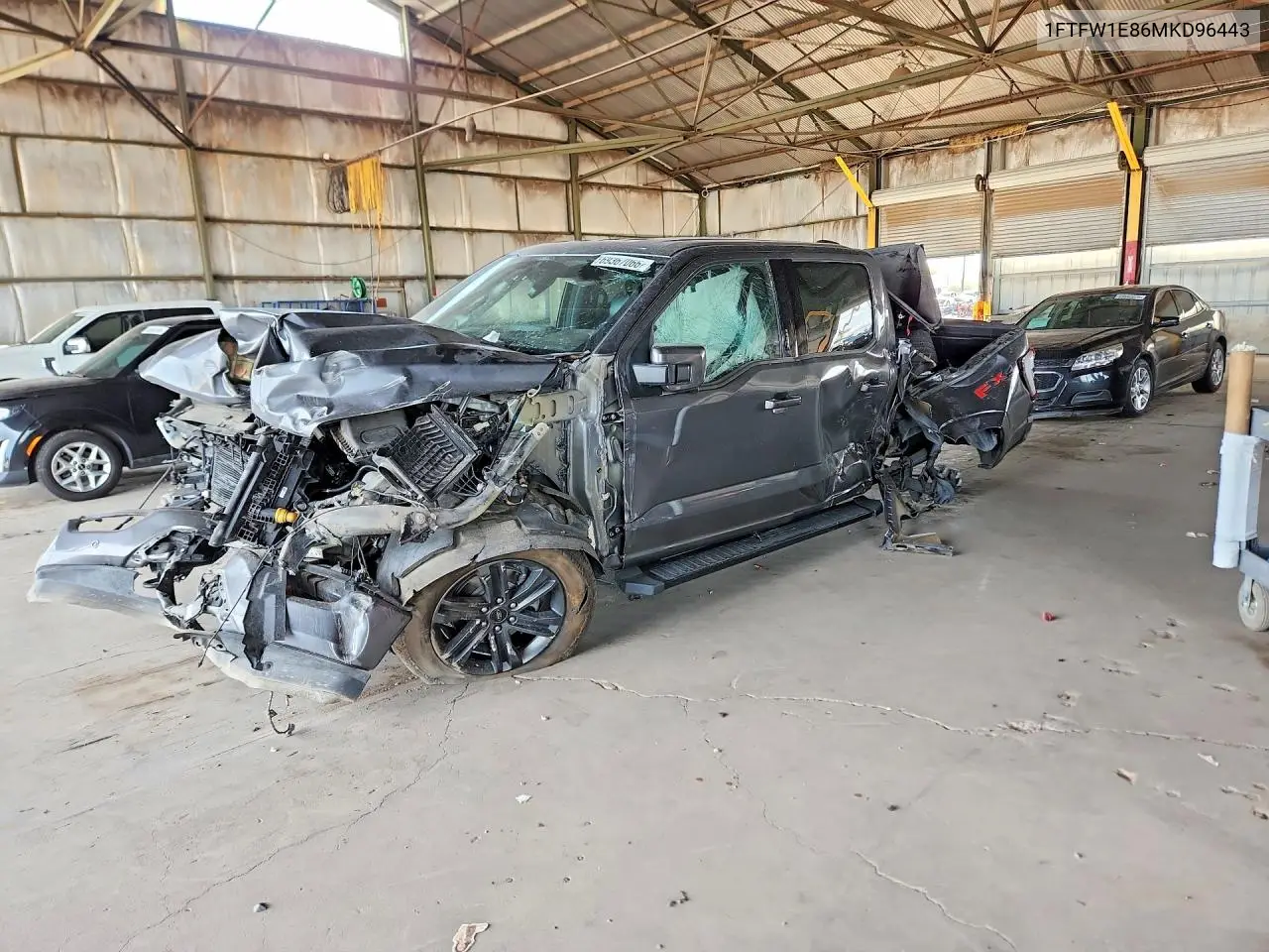 FORD F-150 2021, VIN 1FTFW1E86MKD96443