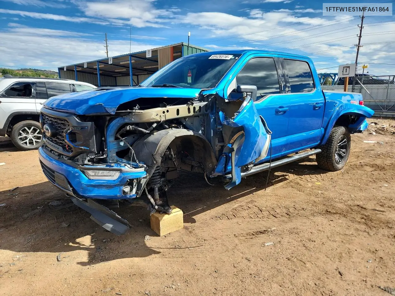 FORD F-150 2021, VIN 1FTFW1E51MFA61864