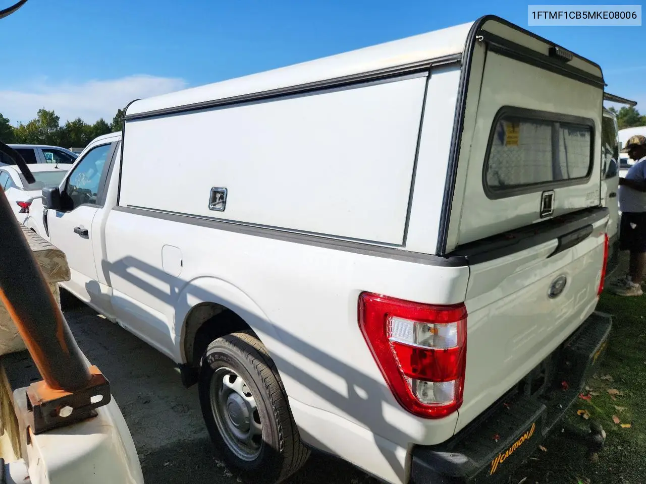 2021 FORD F-150 VIN 1FTMF1CB5MKE08006 — фото 2