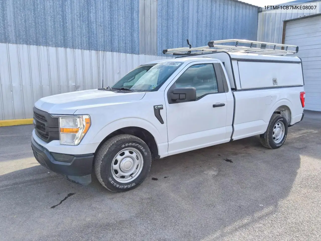 FORD F-150 2021, VIN 1FTMF1CB7MKE08007