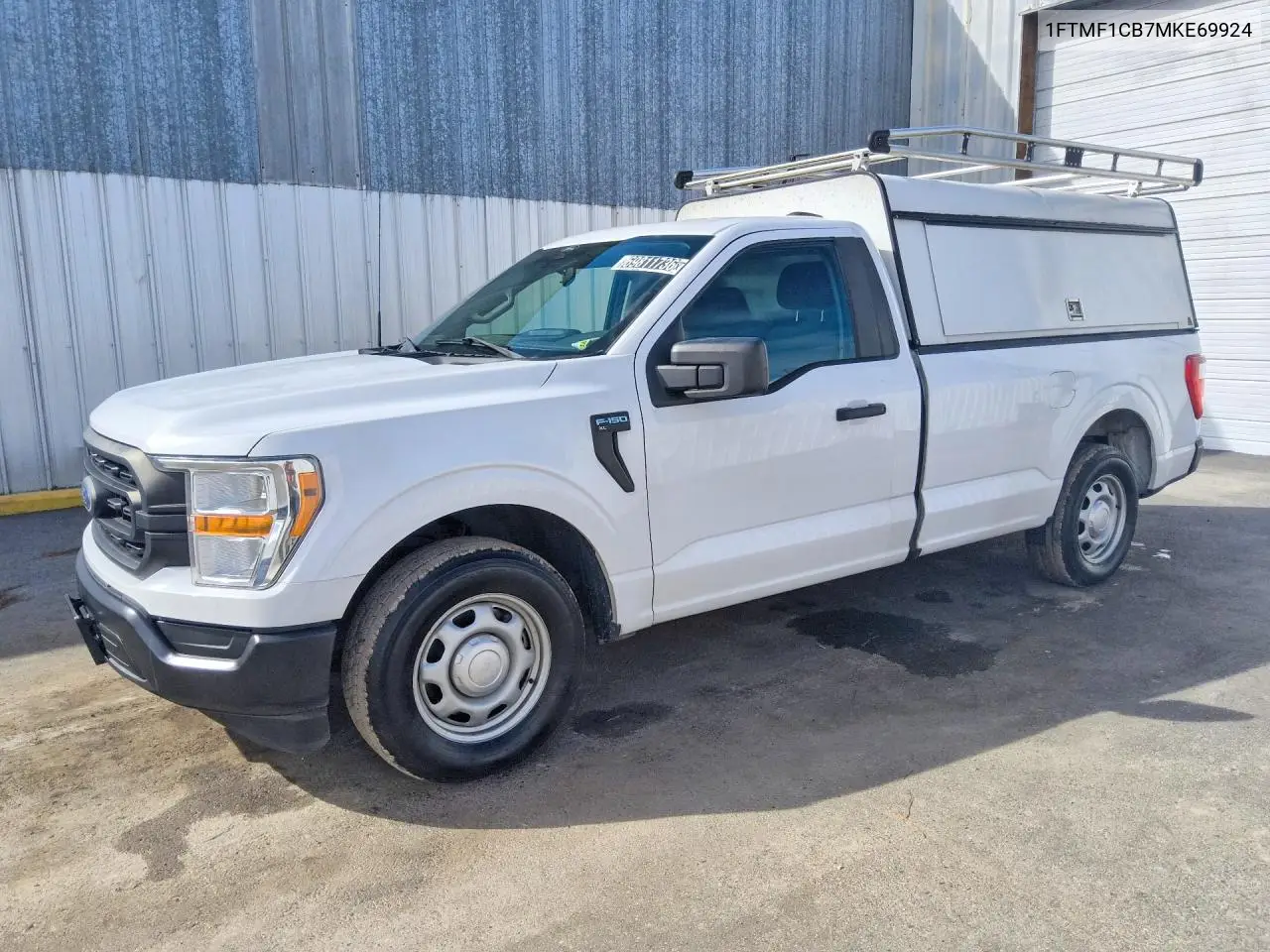FORD F-150 2021, VIN 1FTMF1CB7MKE69924