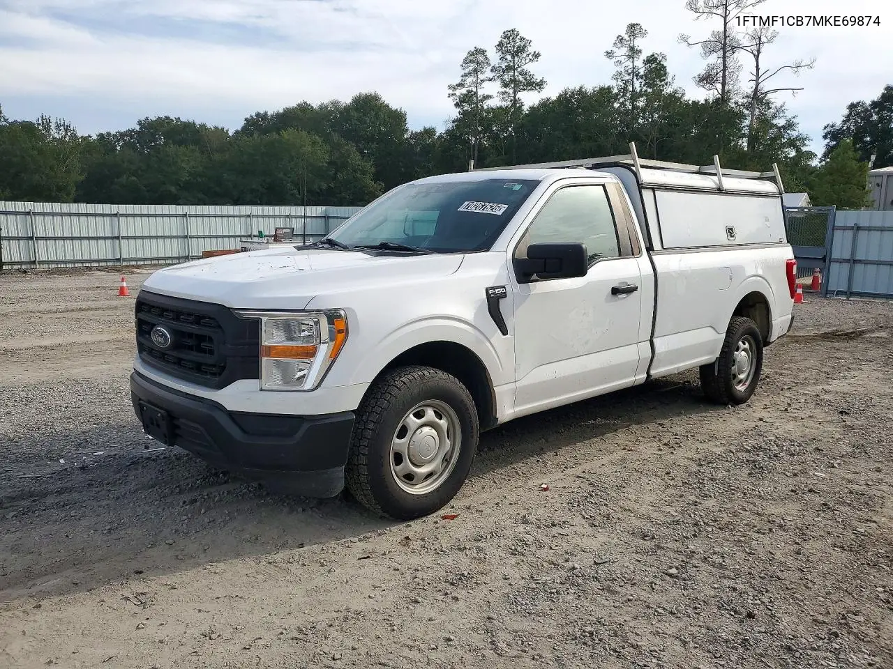 FORD F-150 2021, VIN 1FTMF1CB7MKE69874