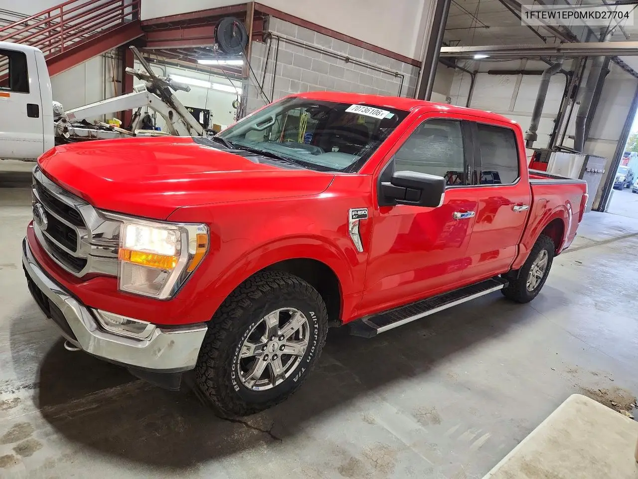 FORD F-150 2021, VIN 1FTEW1EP0MKD27704