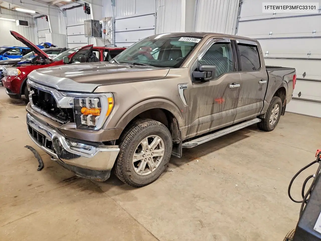 FORD F-150 2021, VIN 1FTEW1EP3MFC33101