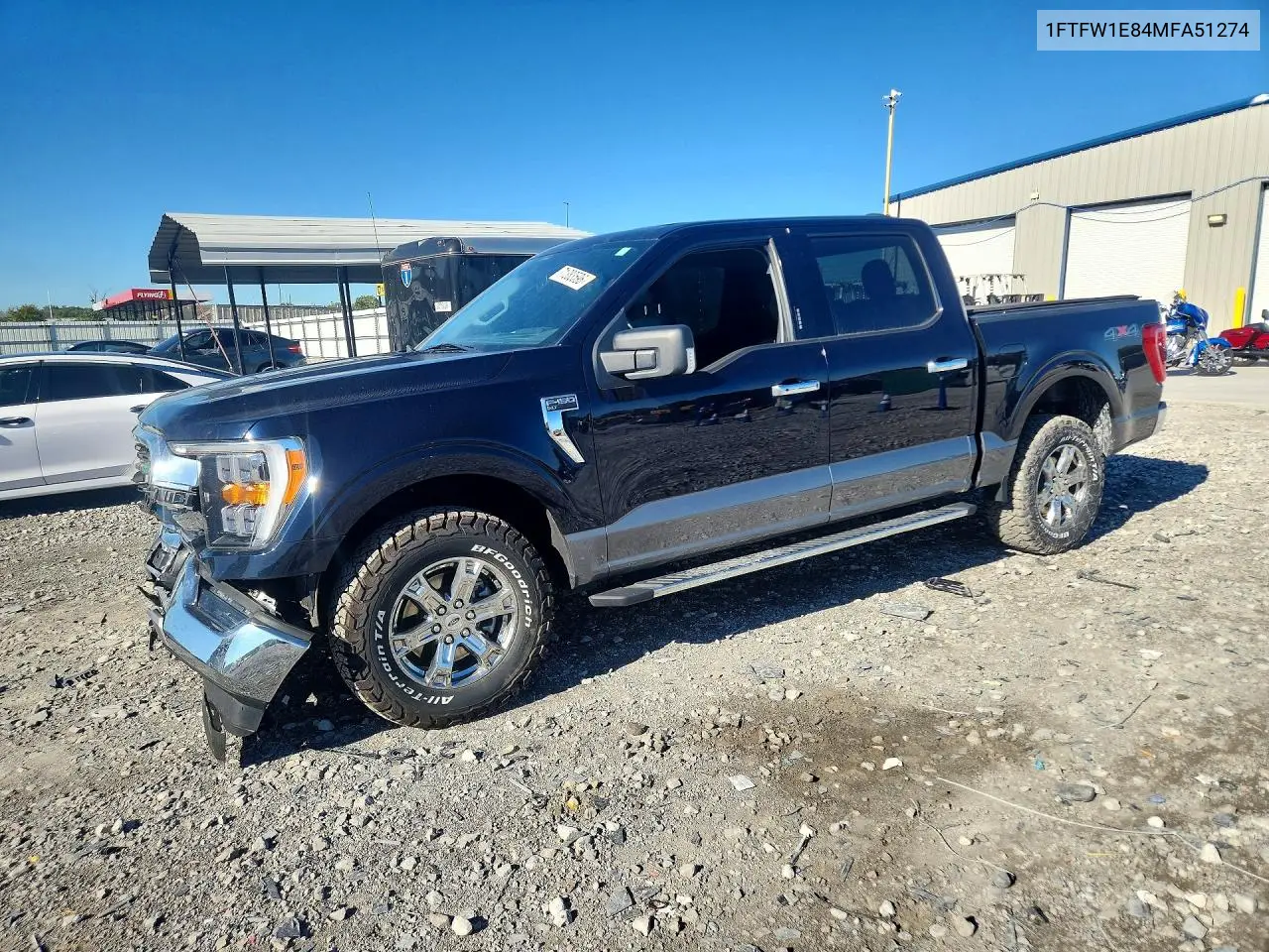 FORD F-150 2021, VIN 1FTFW1E84MFA51274