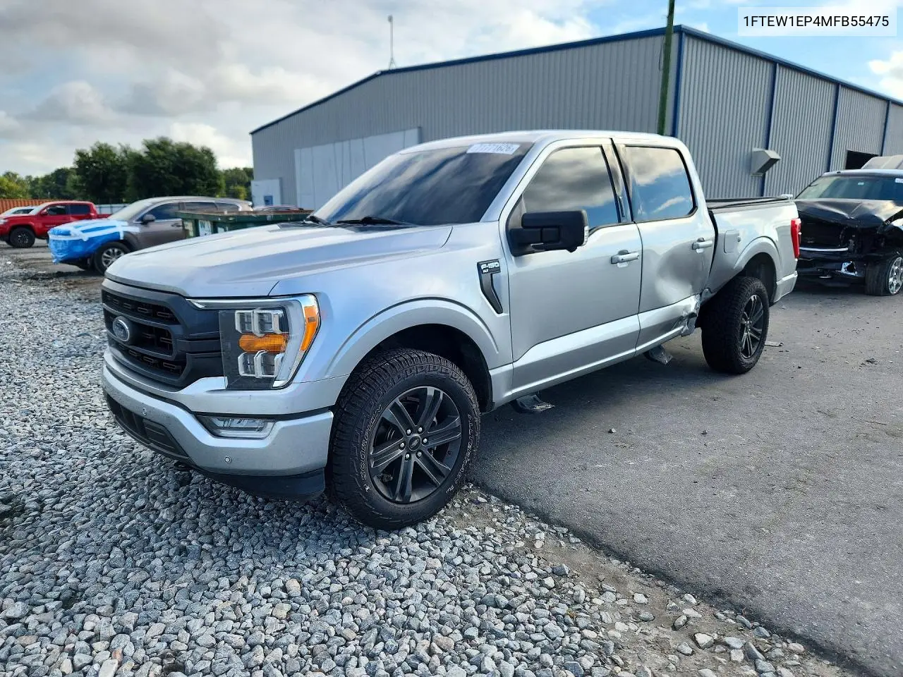FORD F-150 2021, VIN 1FTEW1EP4MFB55475