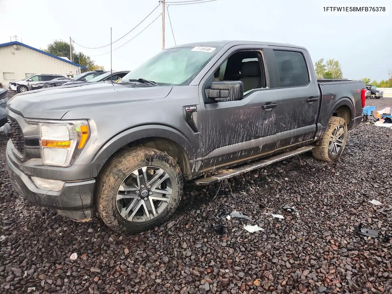 FORD F-150 2021, VIN 1FTFW1E58MFB76378