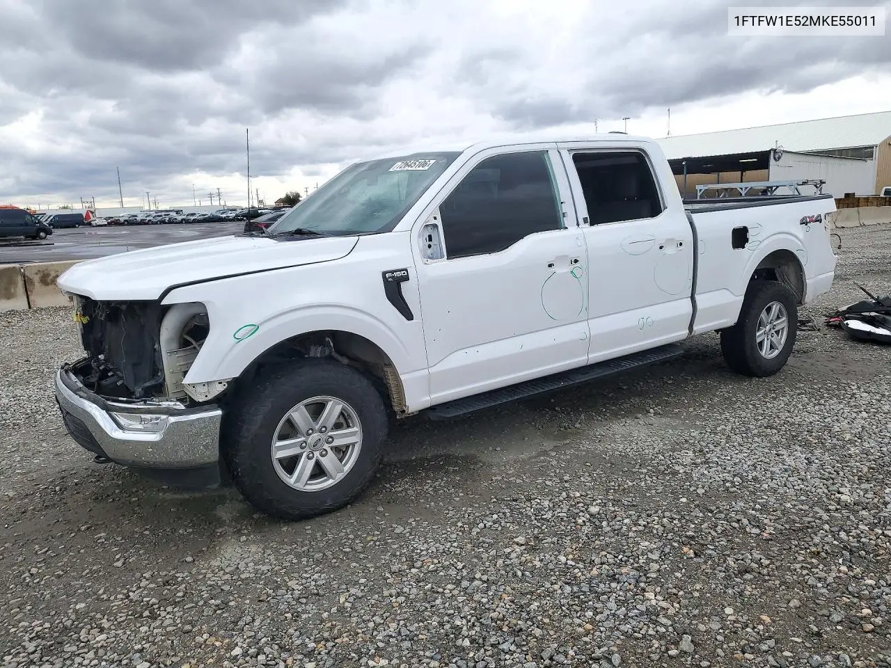 FORD F-150 2021, VIN 1FTFW1E52MKE55011