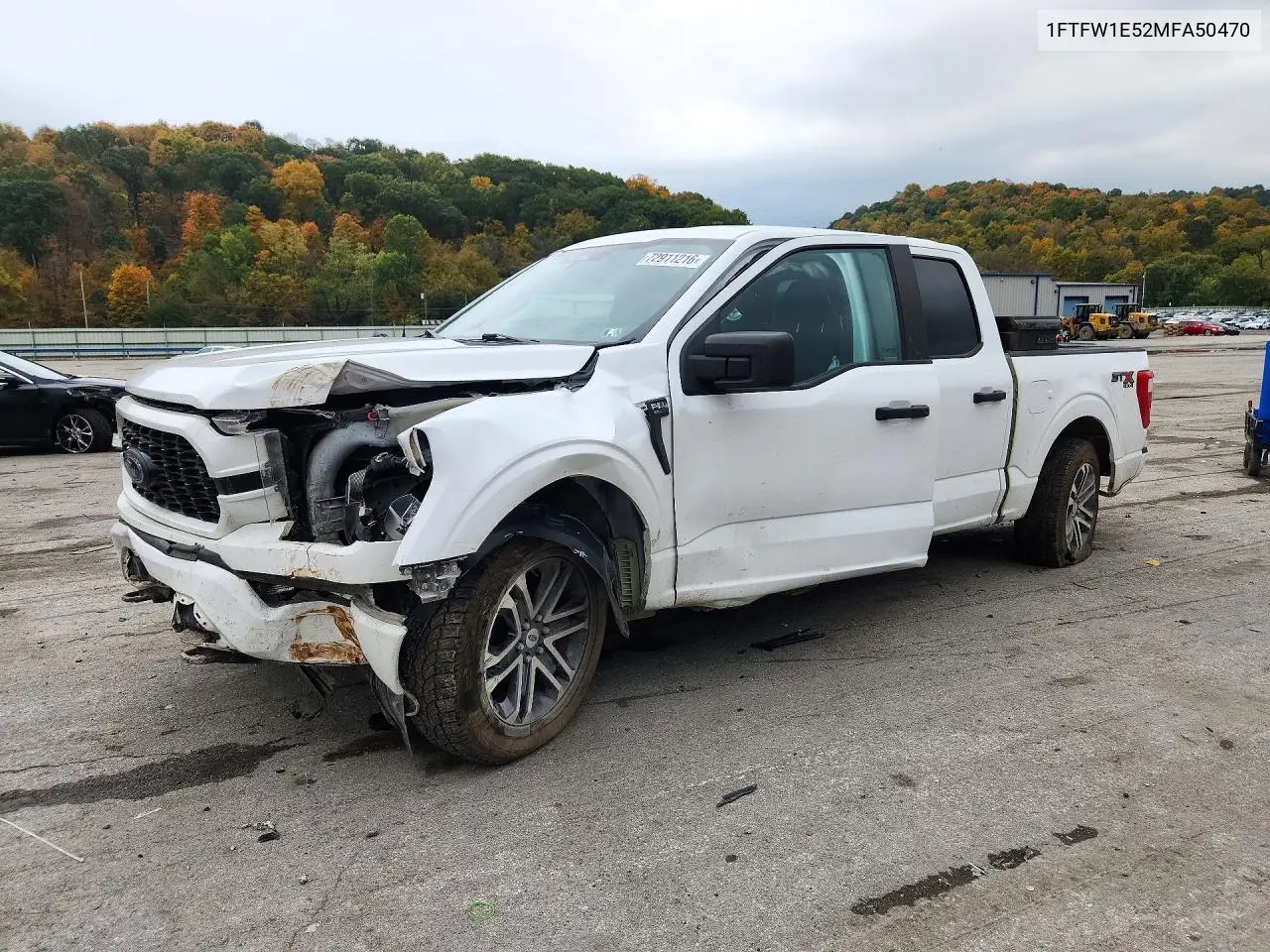 FORD F-150 2021, VIN 1FTFW1E52MFA50470