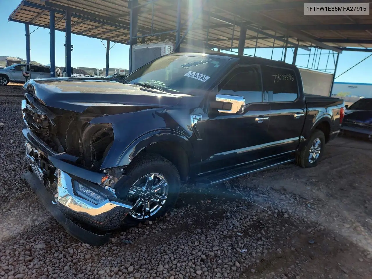 FORD F-150 2021, VIN 1FTFW1E86MFA27915