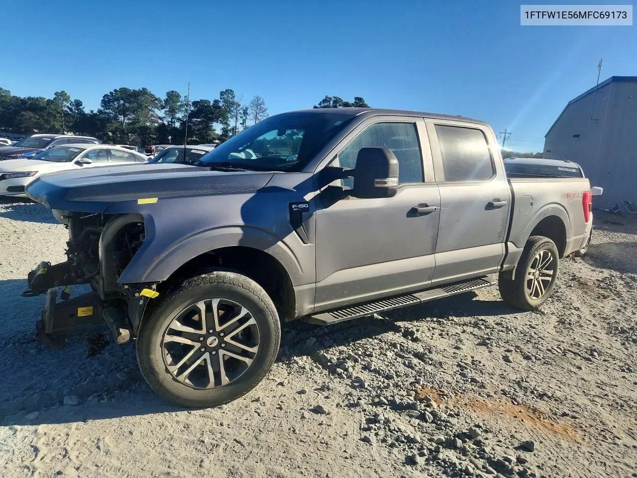 FORD F-150 2021, VIN 1FTFW1E56MFC69173