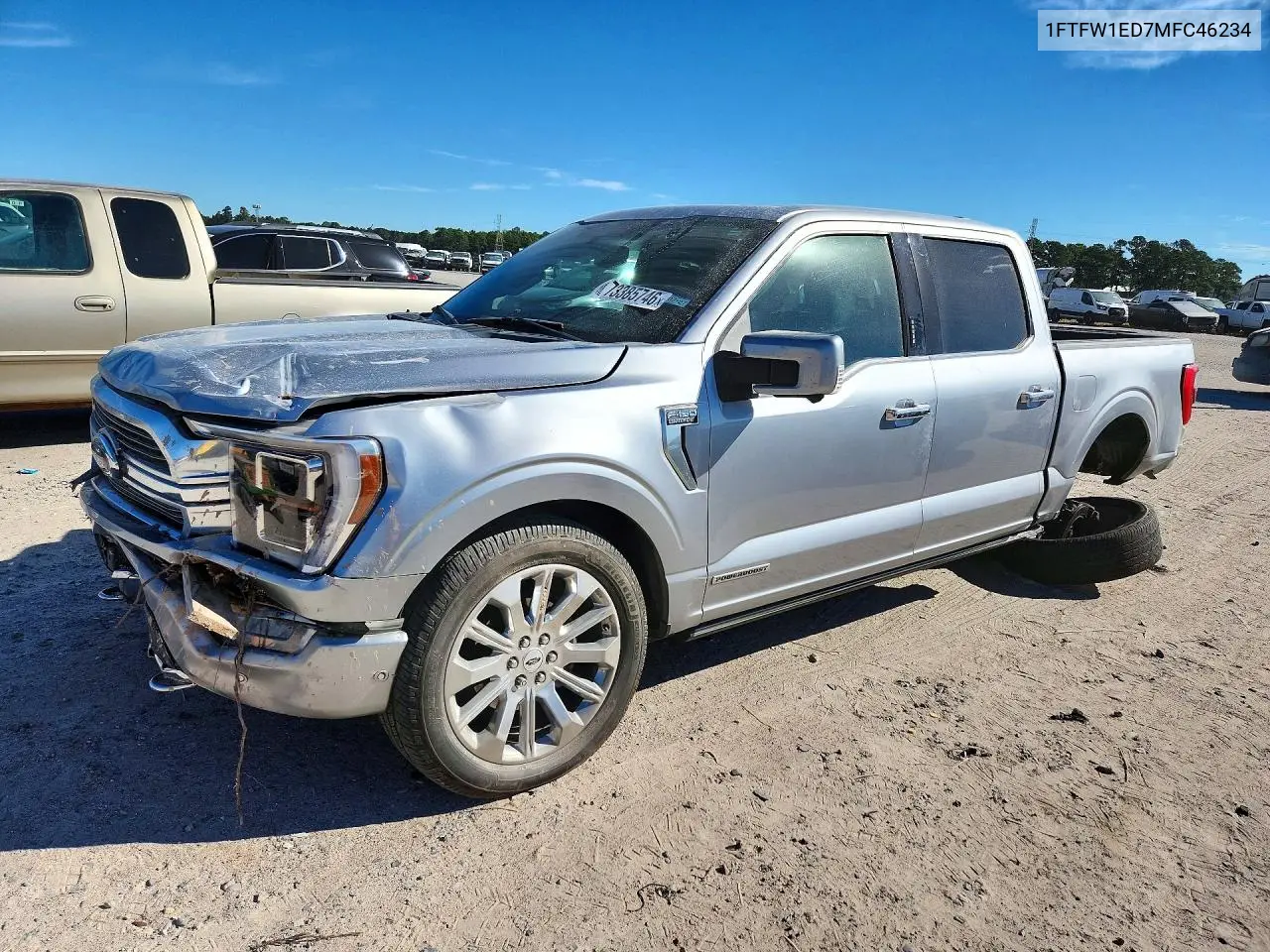 FORD F-150 2021, VIN 1FTFW1ED7MFC46234