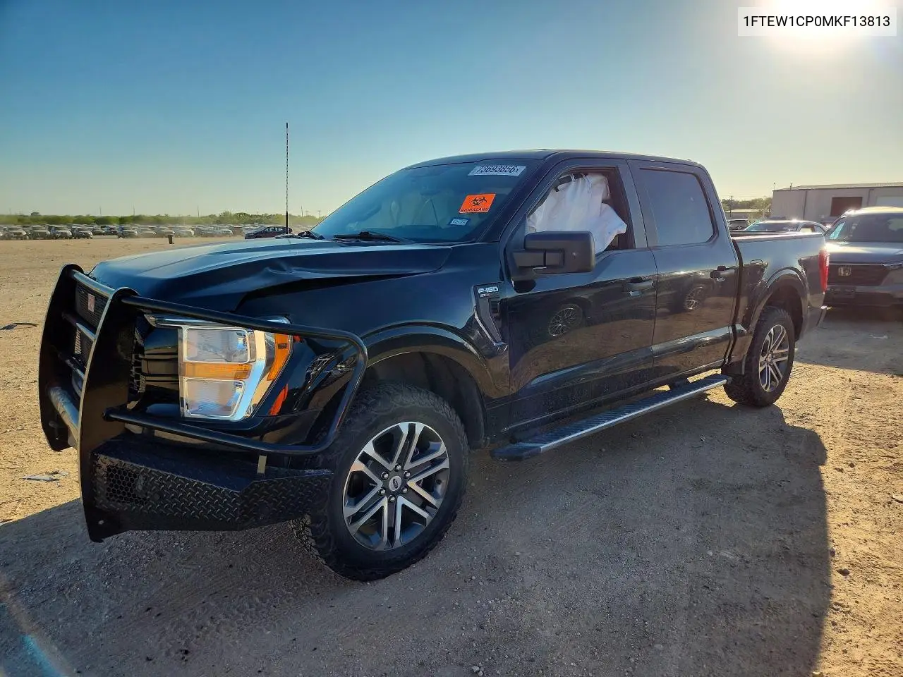 FORD F-150 2021, VIN 1FTEW1CP0MKF13813