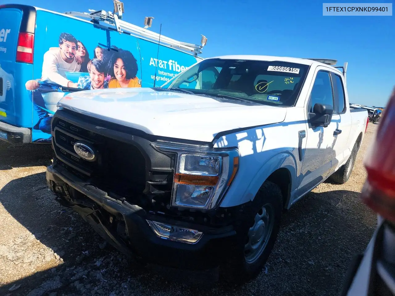 FORD F-150 2022, VIN 1FTEX1CPXNKD99401