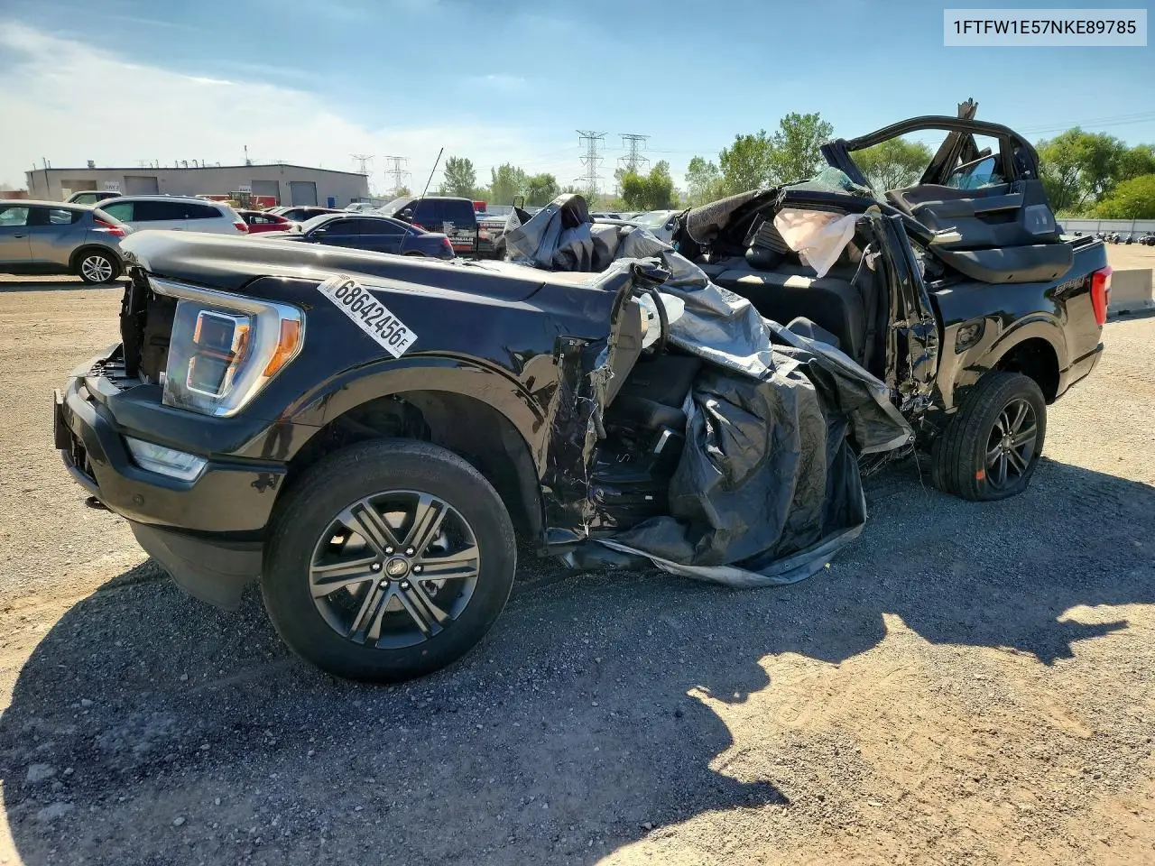 FORD F-150 2022, VIN 1FTFW1E57NKE89785