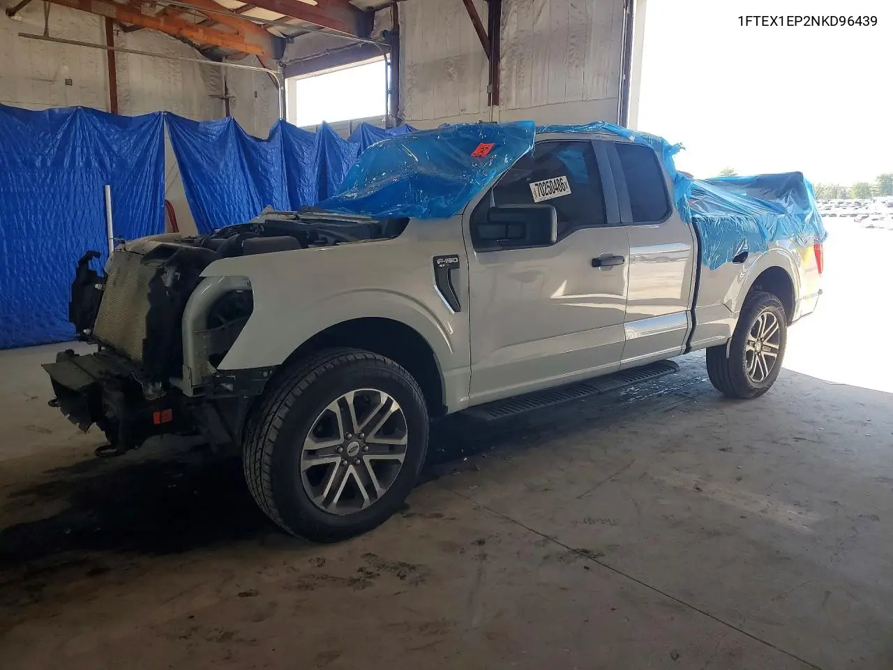 FORD F-150 2022, VIN 1FTEX1EP2NKD96439