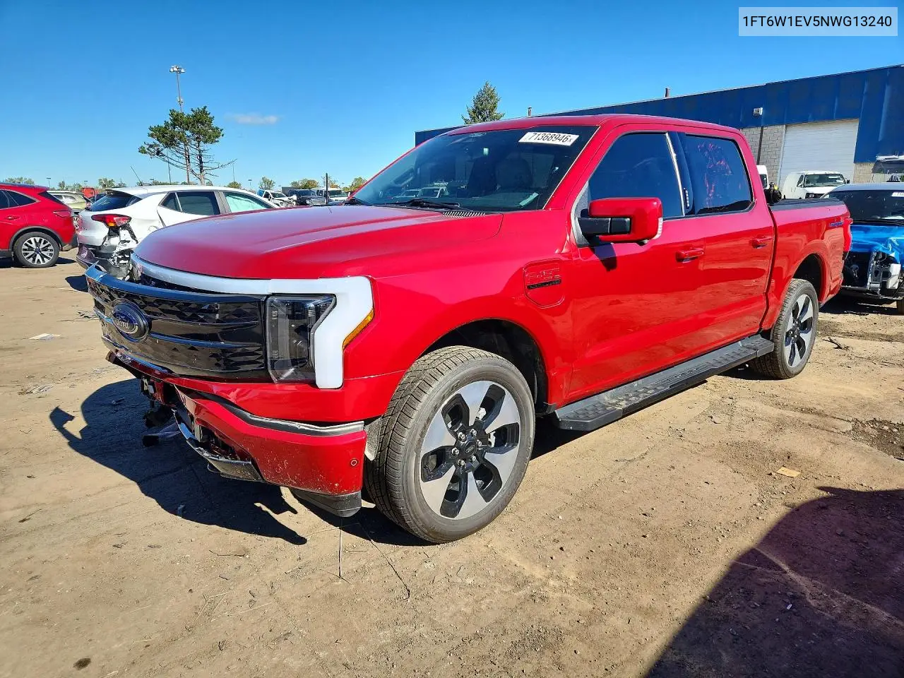 FORD F-150 2022, VIN 1FT6W1EV5NWG13240