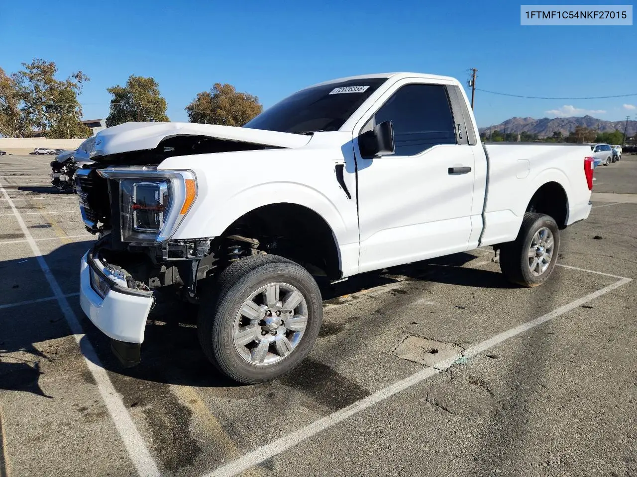 FORD F-150 2022, VIN 1FTMF1C54NKF27015