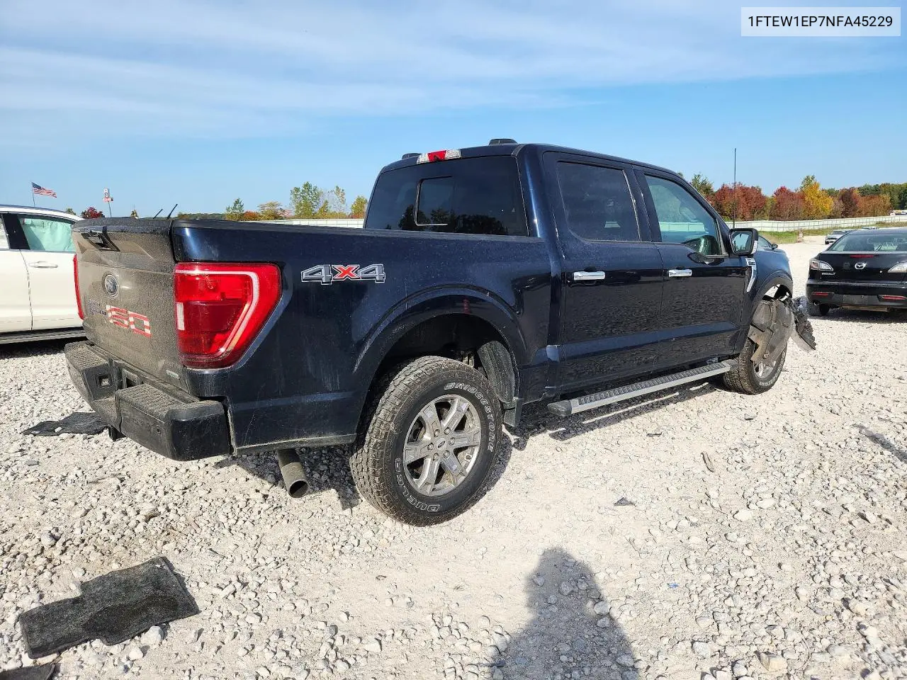2022 FORD F-150 VIN 1FTEW1EP7NFA45229 — фото 3