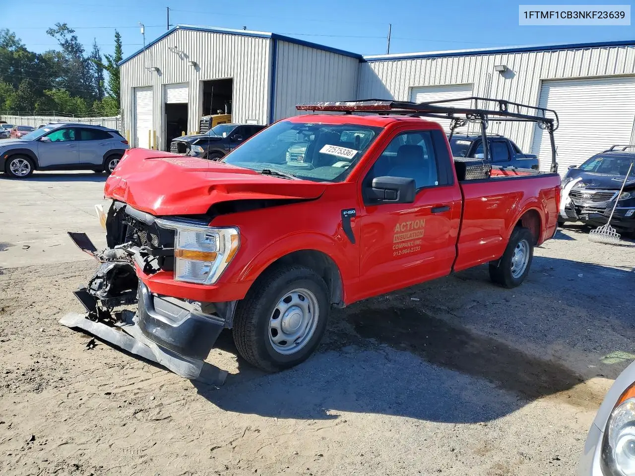 FORD F-150 2022, VIN 1FTMF1CB3NKF23639