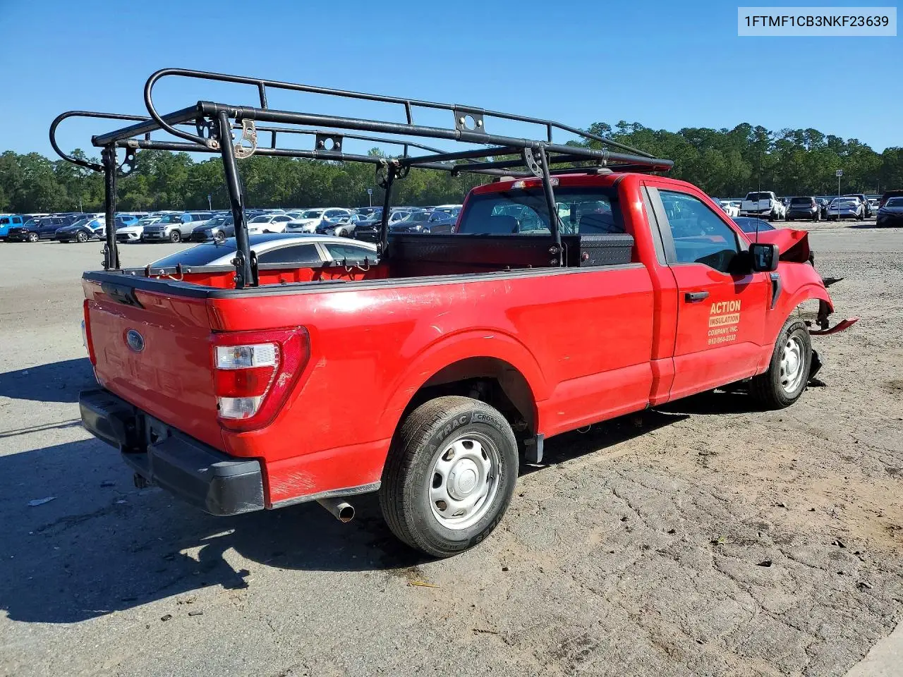 2022 FORD F-150 VIN 1FTMF1CB3NKF23639 — фото 3