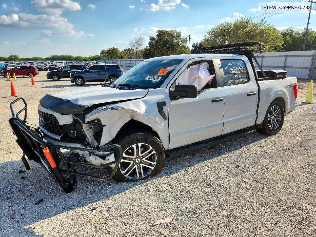 FORD F-150 2023, VIN 1FTEW1C59PKF70238