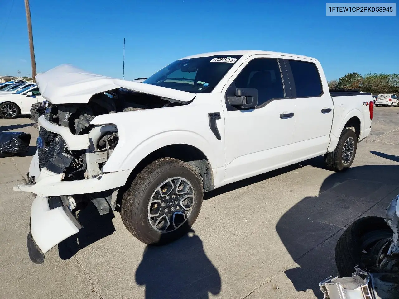 FORD F-150 2023, VIN 1FTEW1CP2PKD58945