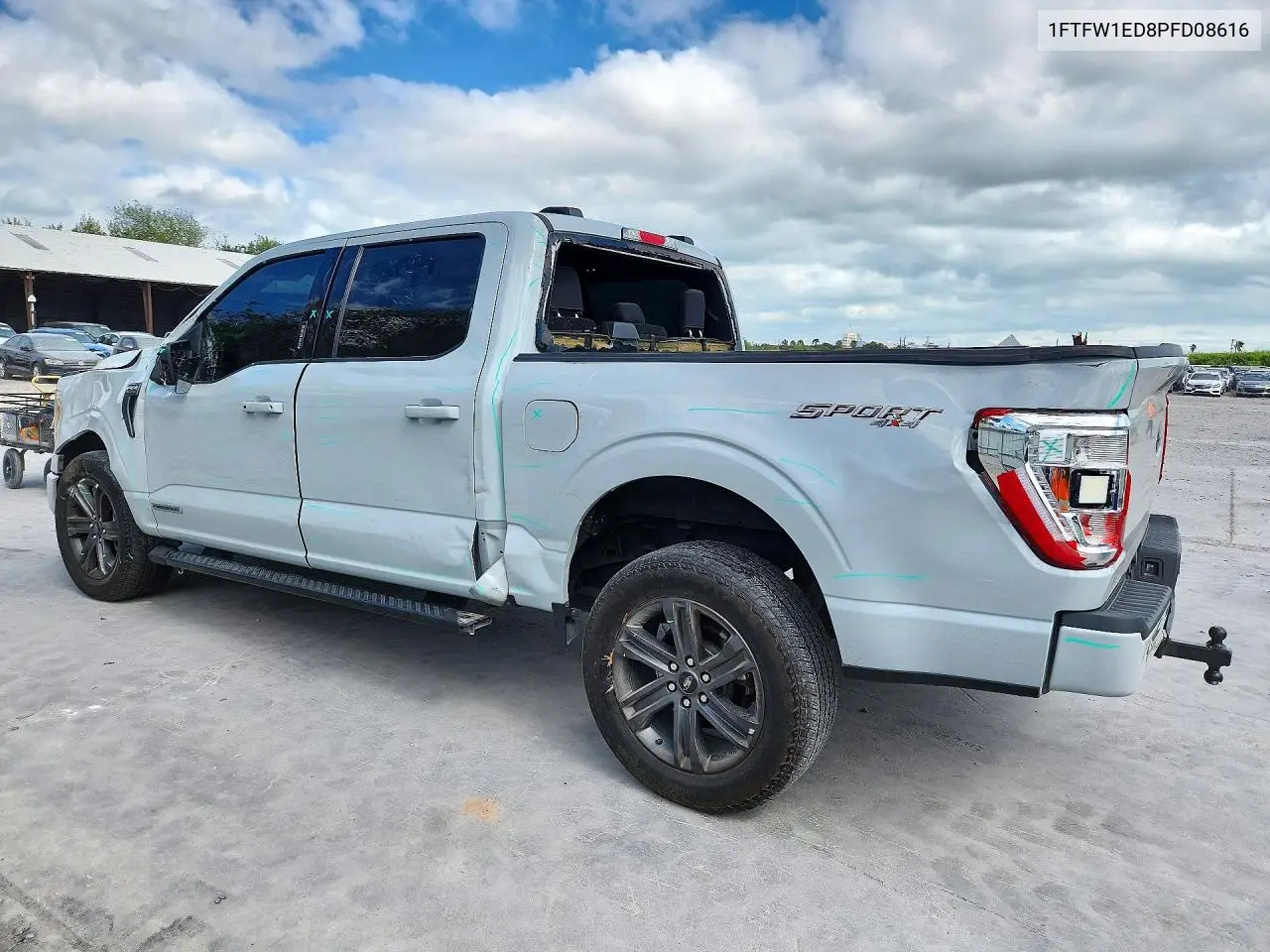 2023 FORD F-150 VIN 1FTFW1ED8PFD08616 — фото 2