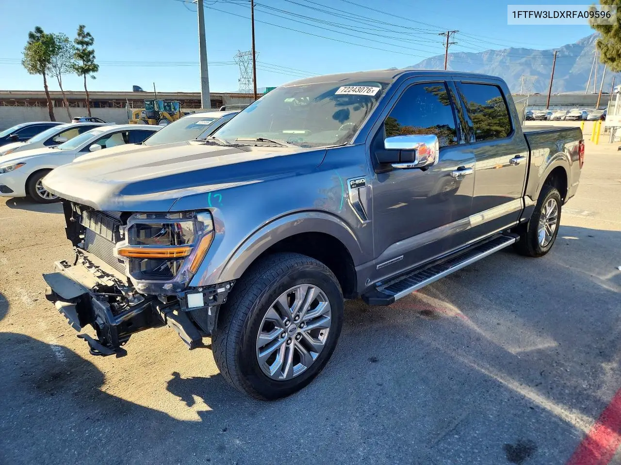 FORD F-150 2024, VIN 1FTFW3LDXRFA09596