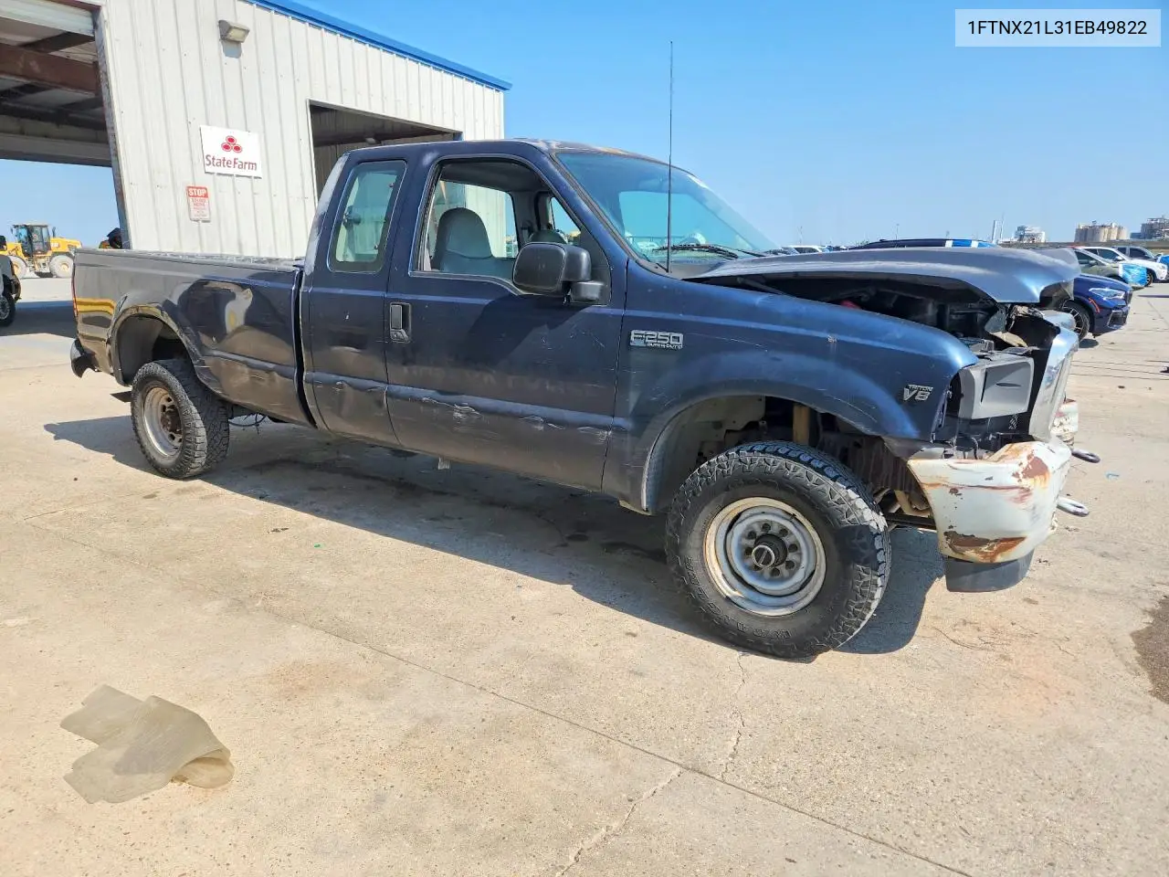 FORD F250 2001, VIN 1FTNX21L31EB49822