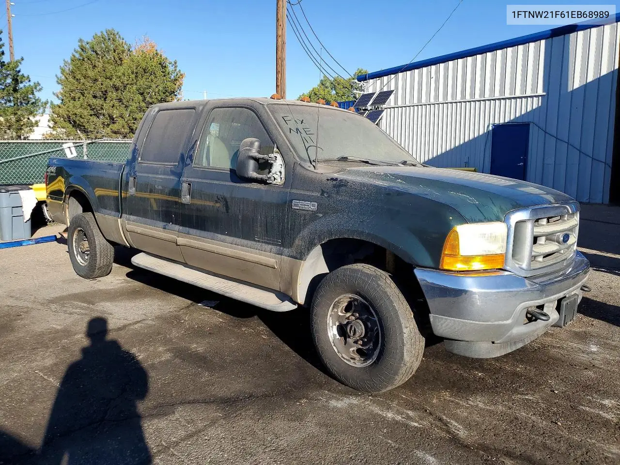 2001 FORD F250 VIN 1FTNW21F61EB68989 — фото 4