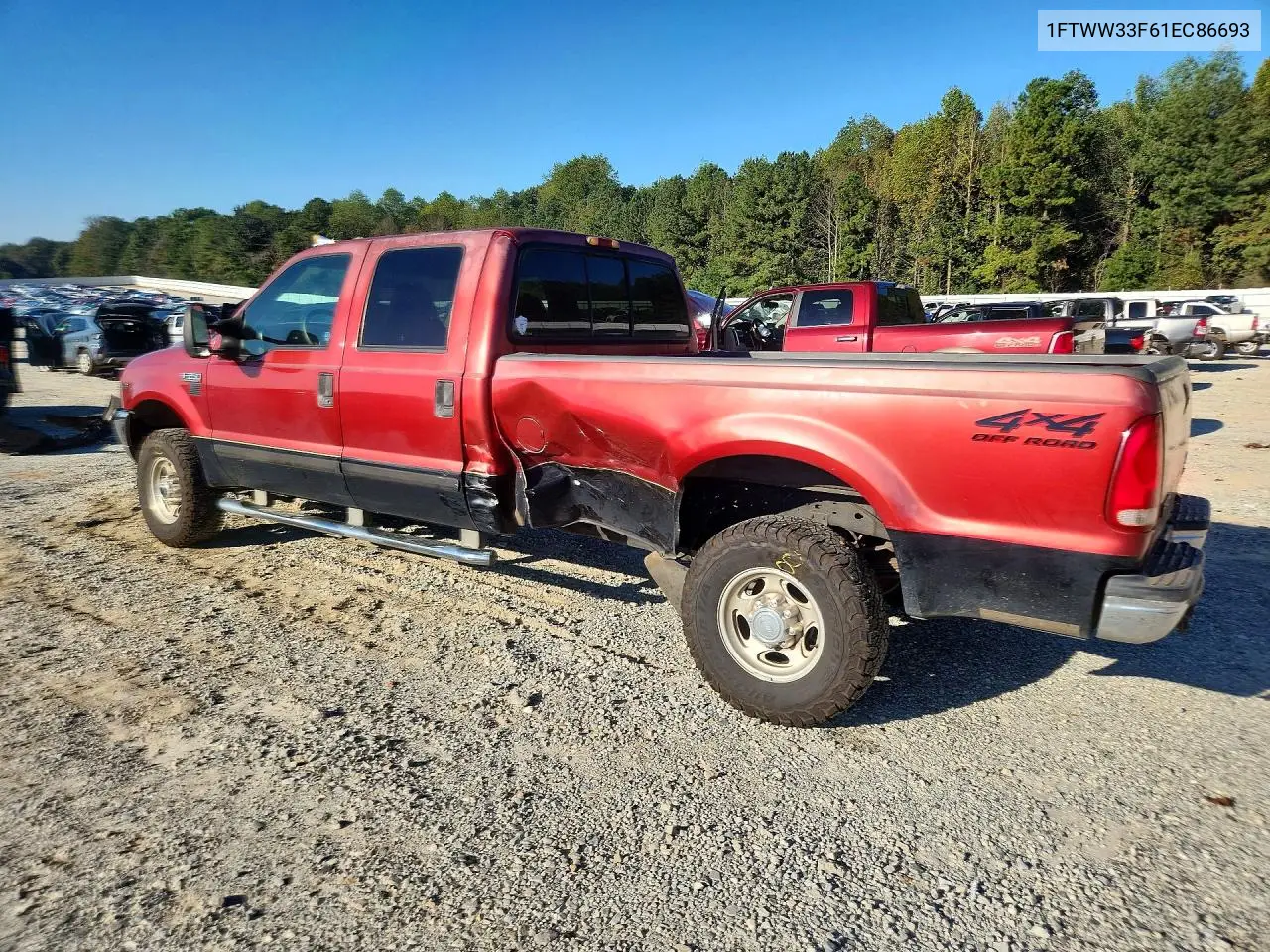 2001 FORD F250 VIN 1FTWW33F61EC86693 — фото 2