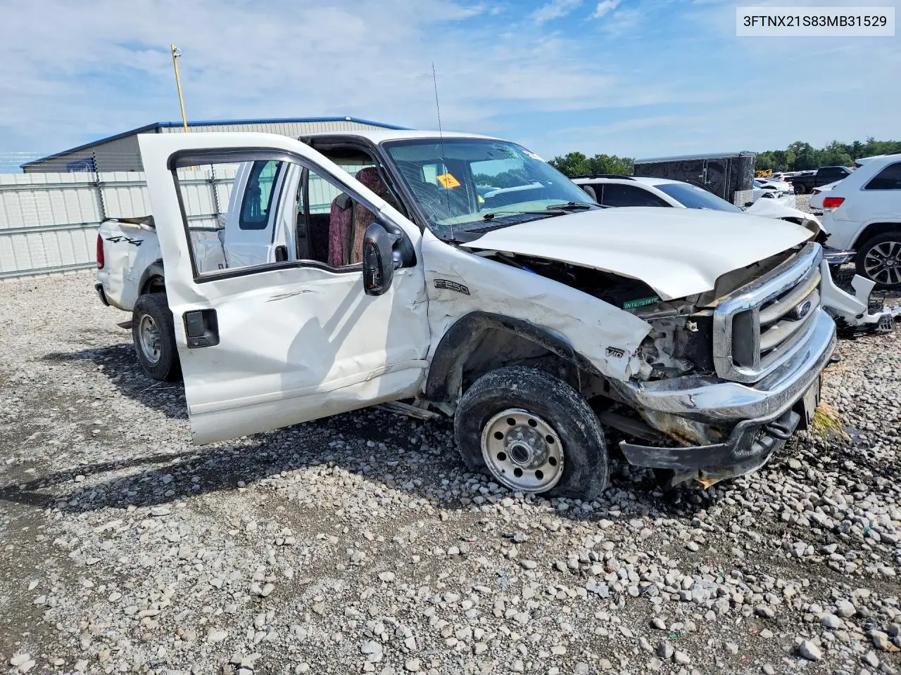 2003 FORD F250 VIN 3FTNX21S83MB31529 — фото 4