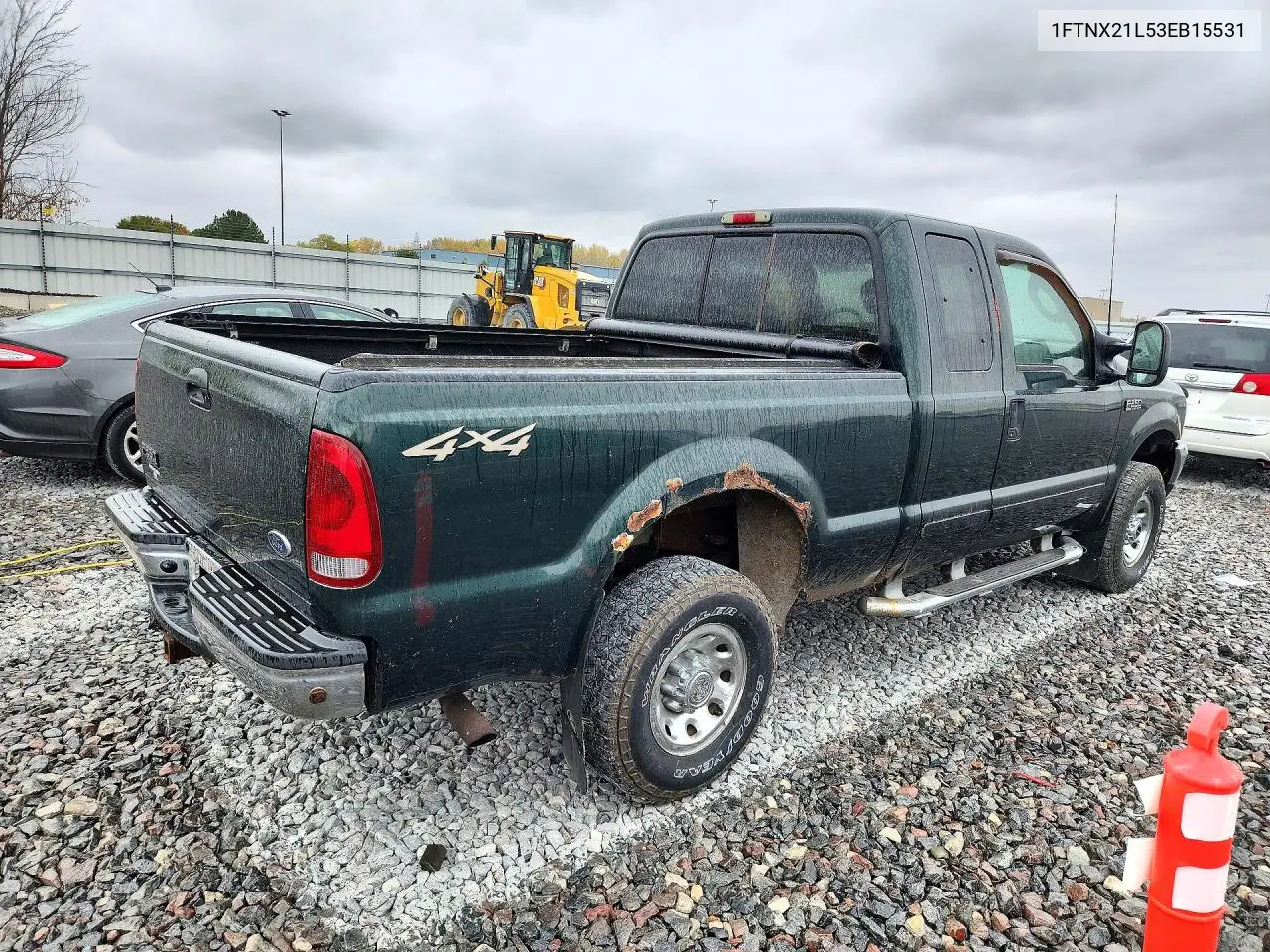 2003 FORD F250 VIN 1FTNX21L53EB15531 — фото 3