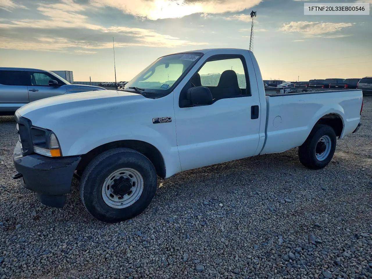 FORD F250 2003, VIN 1FTNF20L33EB00546
