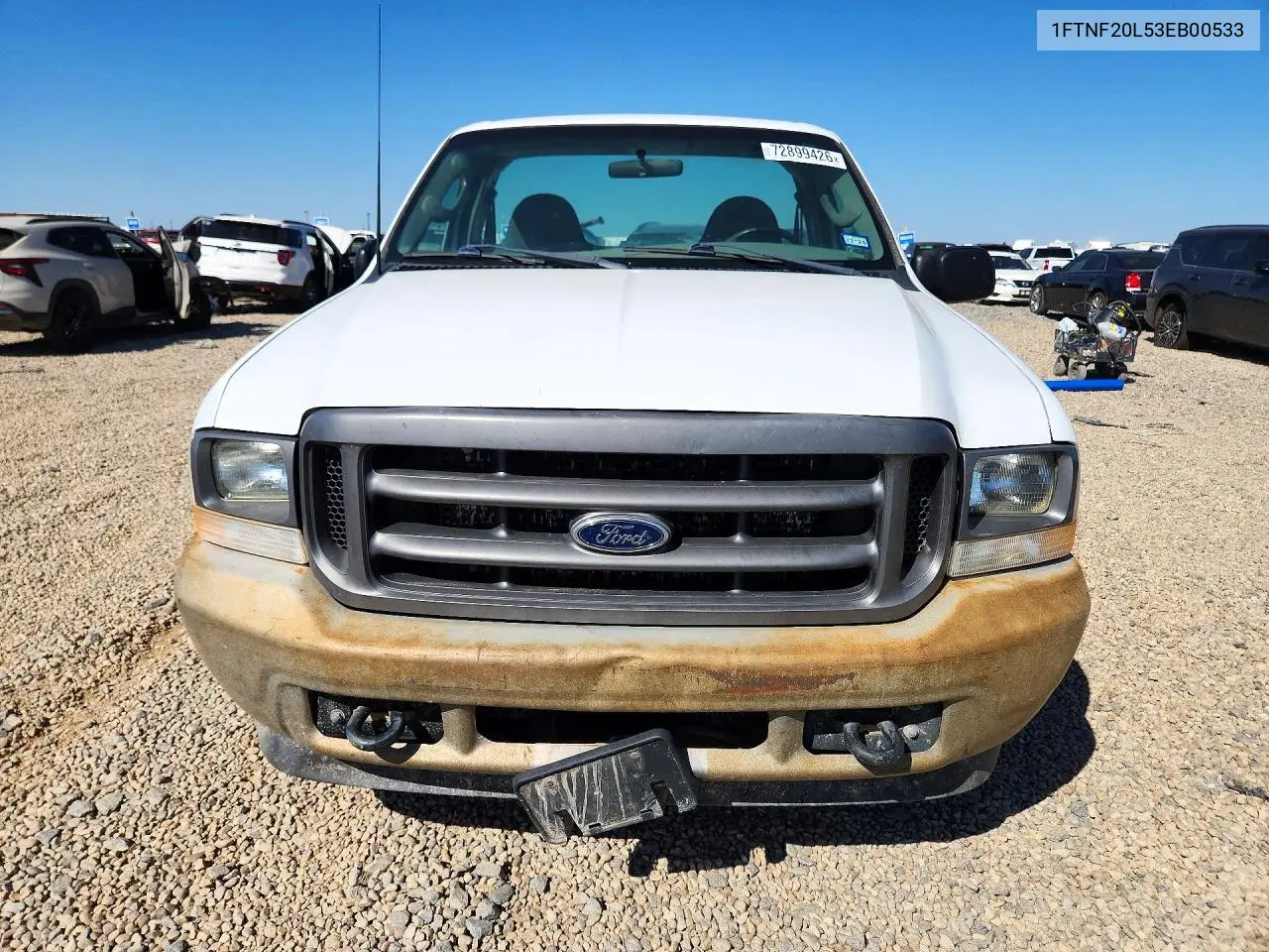 2003 FORD F250 VIN 1FTNF20L53EB00533 — фото 5