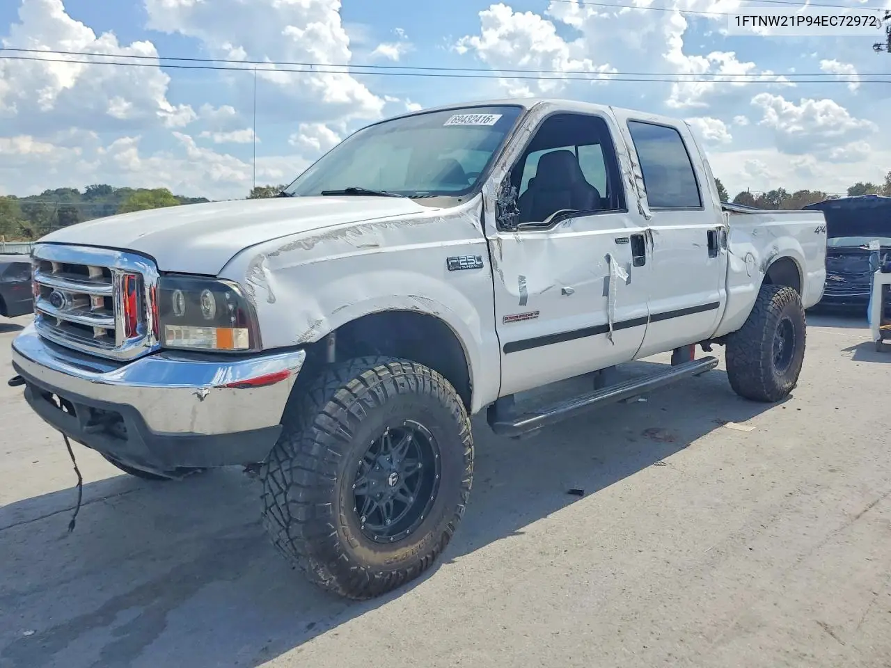 FORD F250 2004, VIN 1FTNW21P94EC72972
