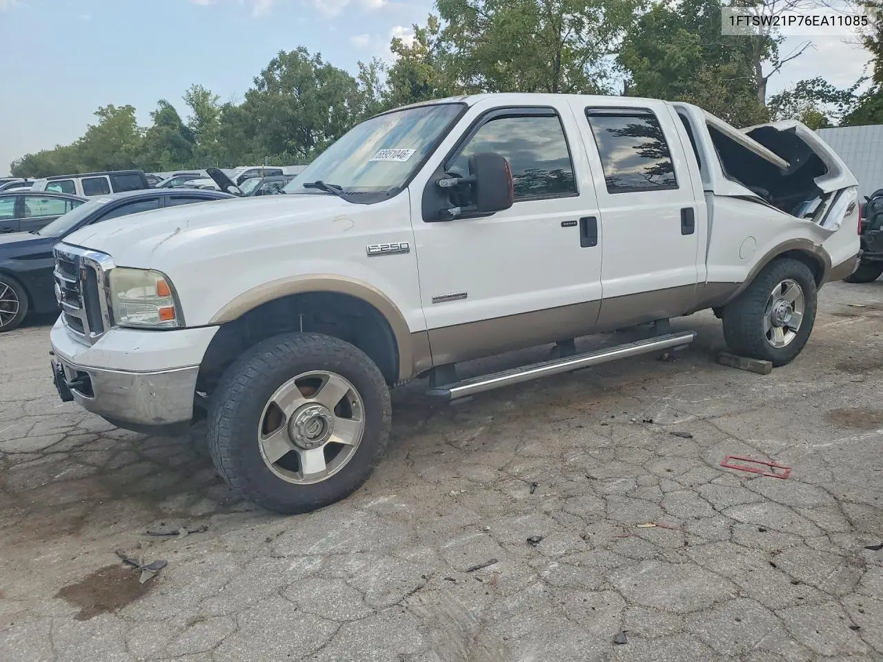 FORD F250 2006, VIN 1FTSW21P76EA11085