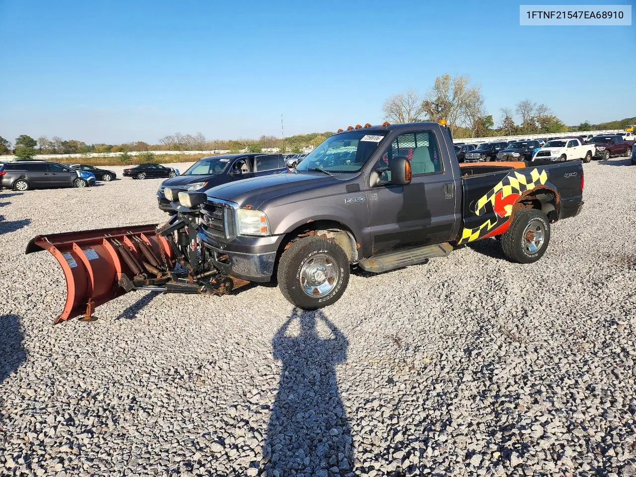 FORD F250 2007, VIN 1FTNF21547EA68910