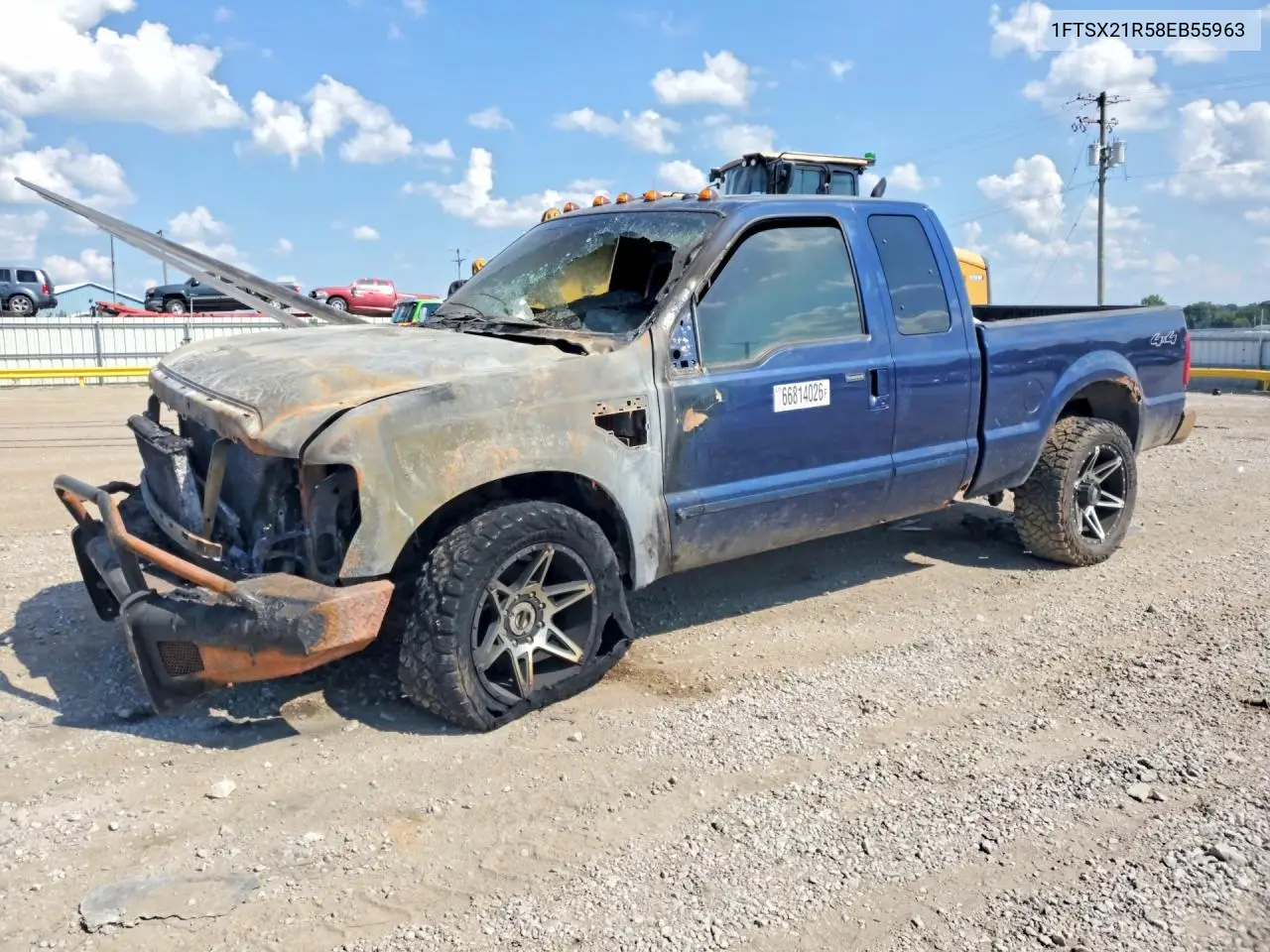 FORD F250 2008, VIN 1FTSX21R58EB55963