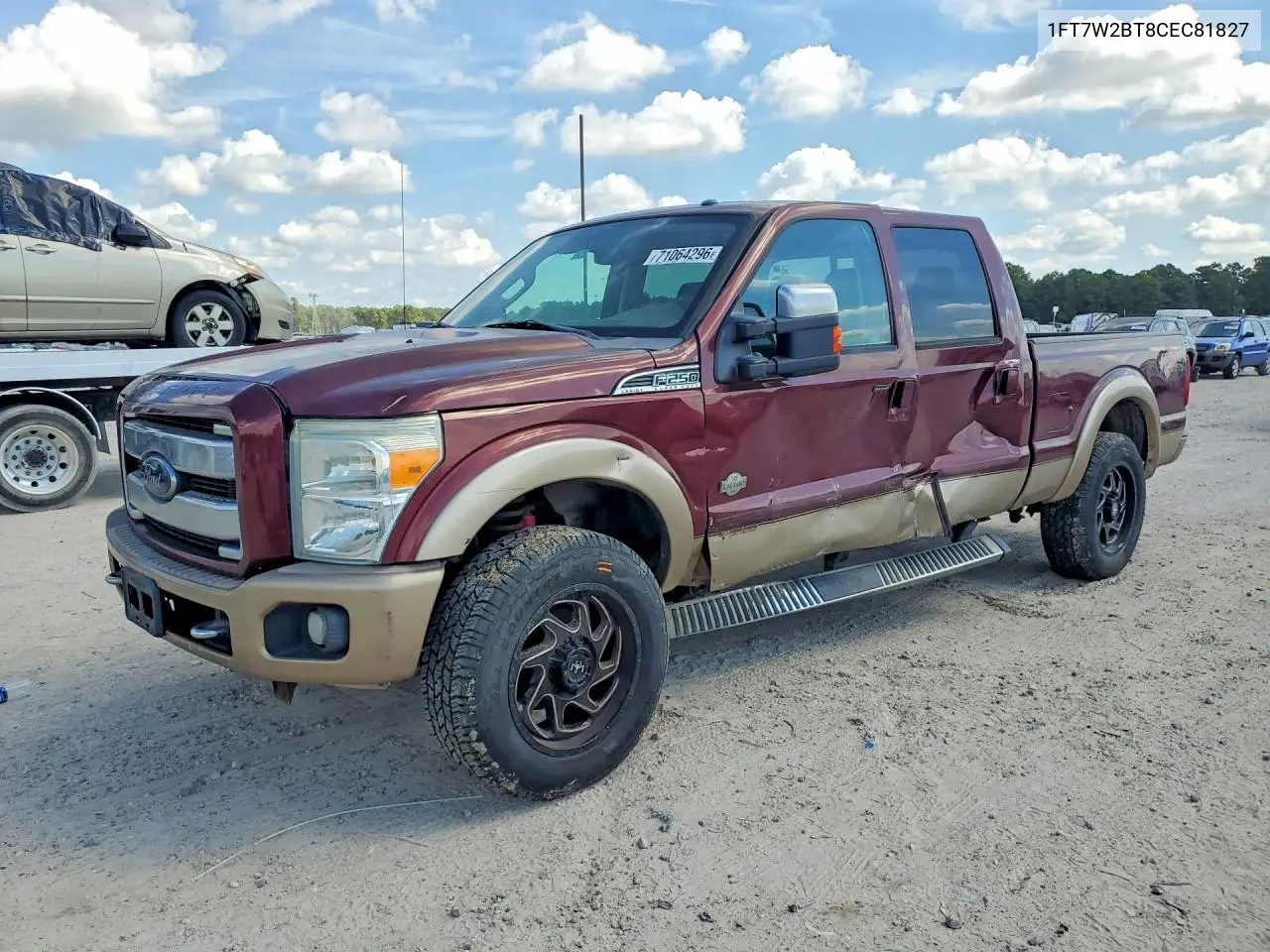 FORD F250 2012, VIN 1FT7W2BT8CEC81827