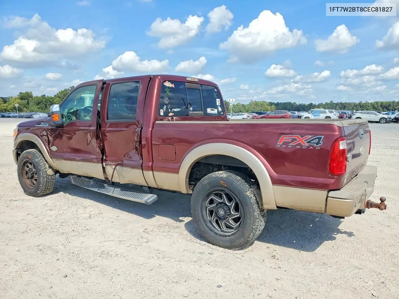 2012 FORD F250 VIN 1FT7W2BT8CEC81827 — фото 2