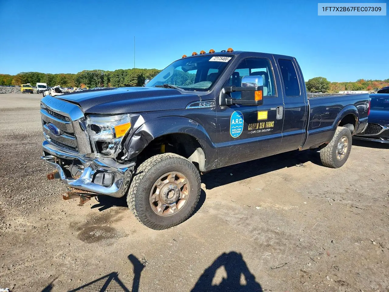 FORD F250 2015, VIN 1FT7X2B67FEC07309